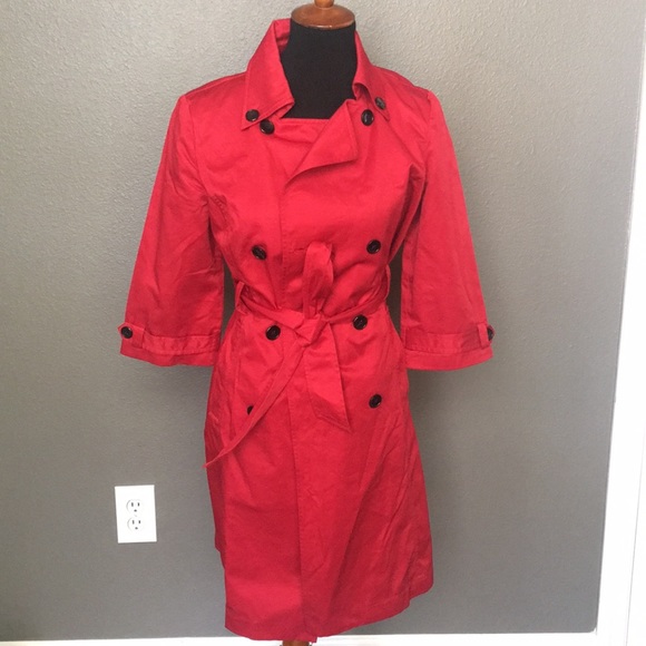 Jackets & Blazers - Like new Red Trench coat